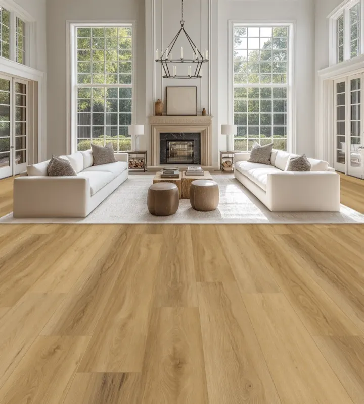 Radiance water-resistant laminate flooring shown in a room setting