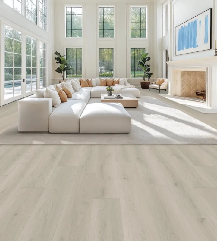 Reserve water-resistant laminate flooring shown in a room setting